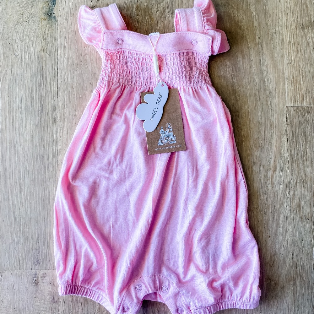 Overall Smocked Shortie